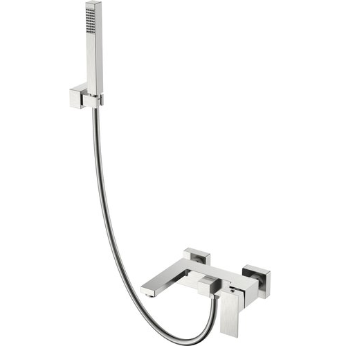 Смеситель для ванны Boheme Qubic Nickle Brush 