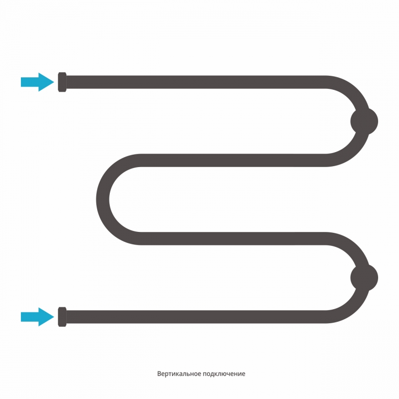 Полотенцесушитель Сунержа М-образный 500х650 чёрный матовый