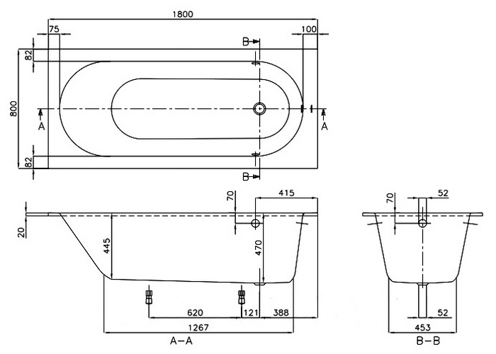 Ванна квариловая Villeroy & Boch Oberon