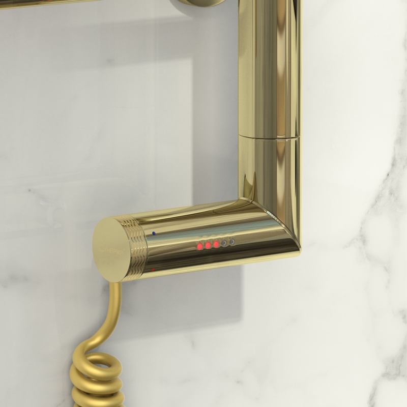 Полотенцесушитель Сунержа Богема с полкой 2.0 800х500 электрический шампань