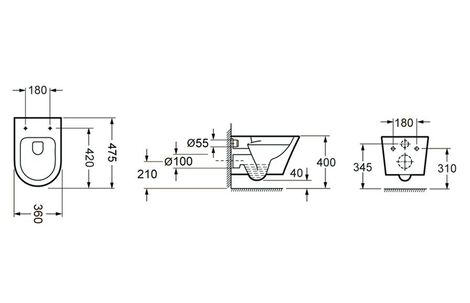 Подвесной унитаз Lavinia Boho Biore Compacto Rimless 47.5*36