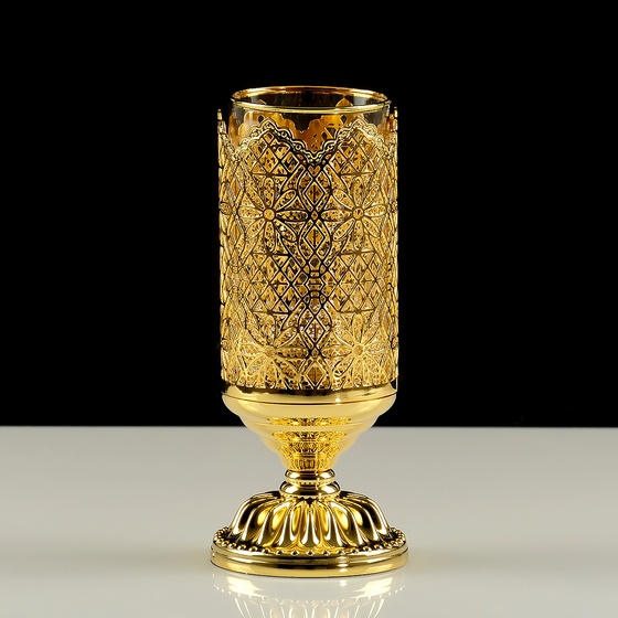 Migliore Luxor стакан настольный, стекло/латунь (золото)