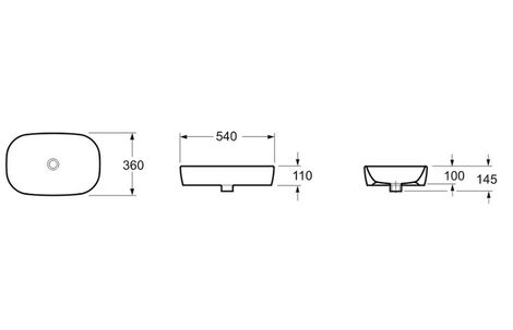 Накладная раковина Lavinia Boho Bathroom Sink 54*36*14.5см