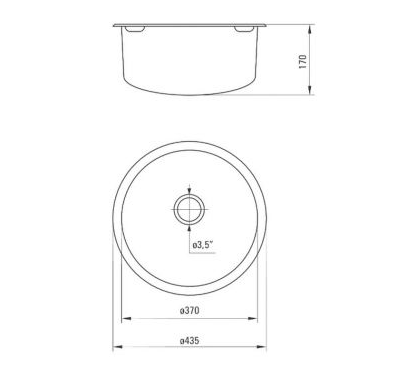 DEANTE TWIST мойка стальная 1 чаша + сифон