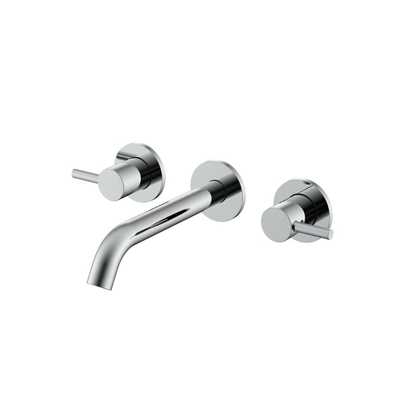 NEMO СМЕСИТЕЛЬ ИЗ СТЕНЫ ДЛЯ РАКОВИНЫ С ДОННЫМ КЛАПАНОМ CHROME PLATED