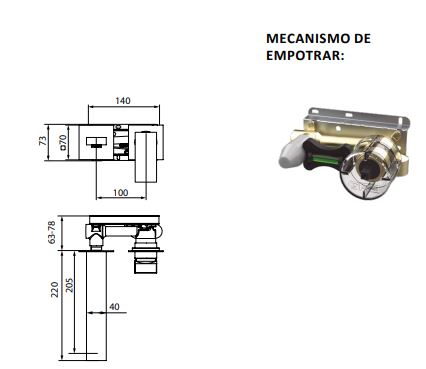 Смеситель GRBmixers KALA для умывальника с внутренней частью