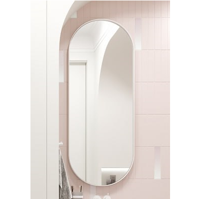 Зеркало по индивидуальному заказу. Ширина 500, высота 1275, металлическая крашеная рама