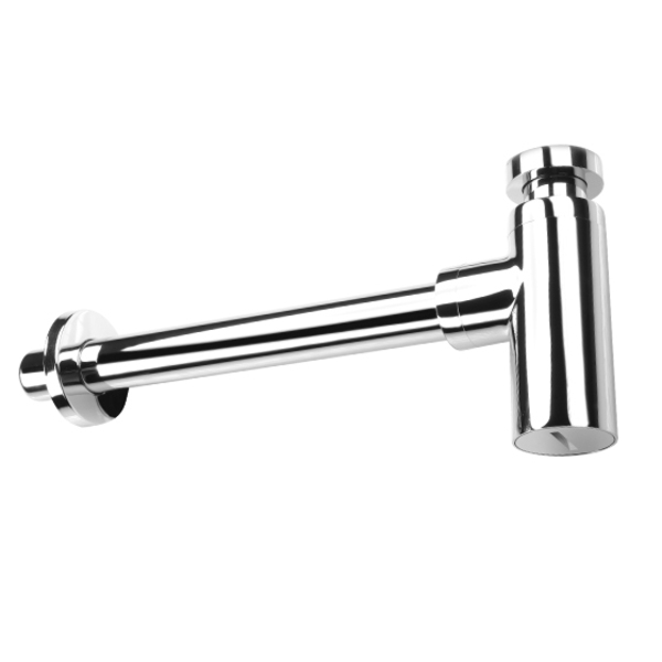 Сифон круглый металл Deante для умывальника, хром