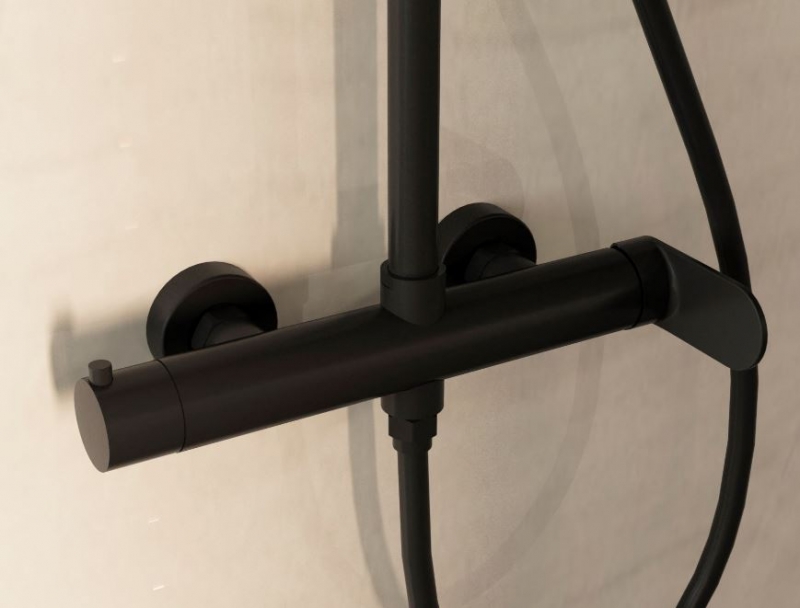 Душевая стойка VINCEA Rondo, черный