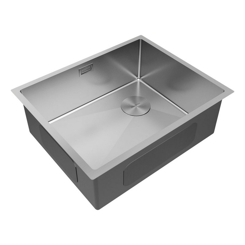 Кухонная мойка PAULMARK NEXT-SKEW 54 UNI  (стальной/брашированная сталь)