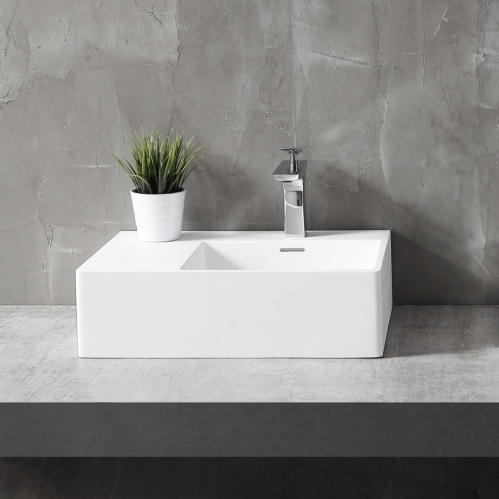 Раковина подвесная ABBER Stein (белый матовый)