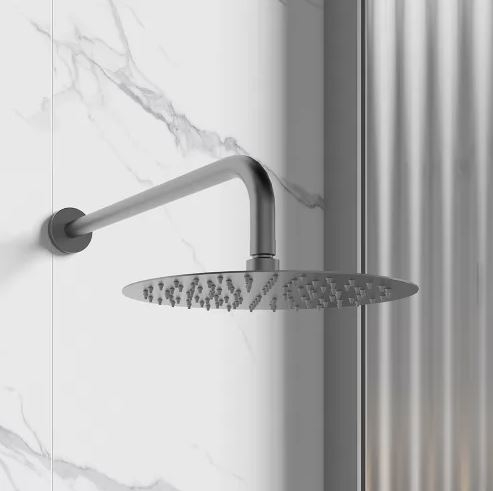 Душевая система Vieir с изливом в цвете графит