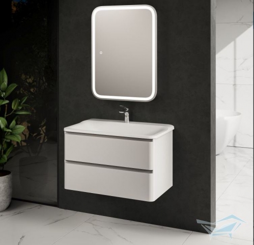 Комплект мебели AQUAme S4 80 + Раковина Solo 80, 80x45