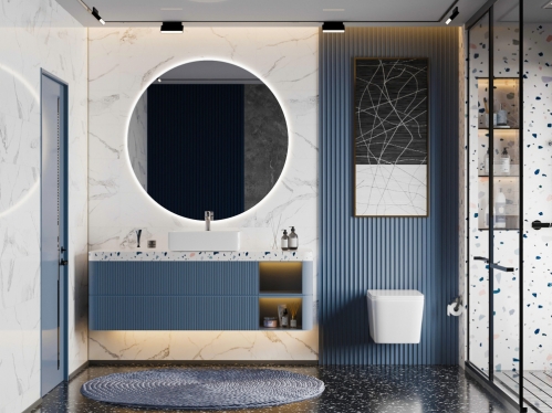 Унитаз ABBER Rechteck подвесной белый, безободковый, смыв торнадо