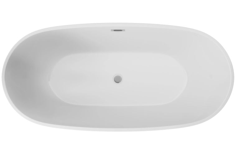 Акриловая ванна, DEANTE ALPINIA отдельностоящая, овальная - 160 см