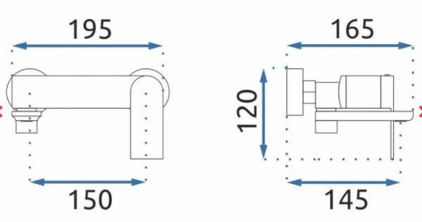 Смеситель для ванны Rea Storm Chrome 