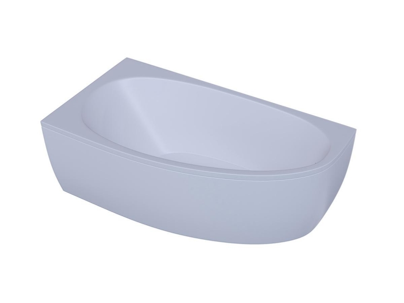 Акриловая асимметричная ванна Aquatek Eco-Friendly Дива 160х90 левая с ножками