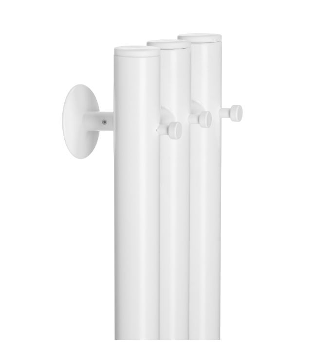 Полотенцесушитель электрический Ростела Мини 3 108х1000/3 (Ral 9016, с крючком, диммер)