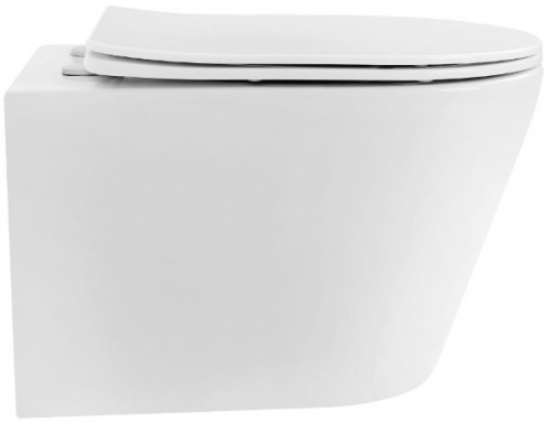 Унитаз подвесной Boheme AVVA 36x53 сиденье Duroplast, микролифт, белый