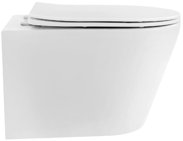 Унитаз подвесной Boheme AVVA 36x53 сиденье Duroplast, микролифт, белый