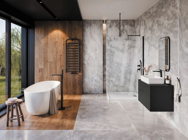 Акриловая ванна, DEANTE ALPINIA отдельностоящая, овальная - 160 см