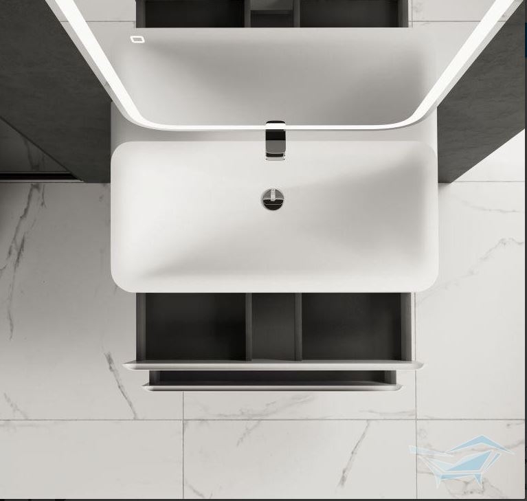 Комплект мебели AQUAme S4 80 + Раковина Solo 80, 80x45