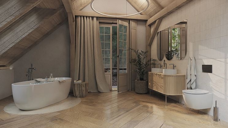 Акриловая ванна, DEANTE ALPINIA отдельностоящая, овальная - 160 см