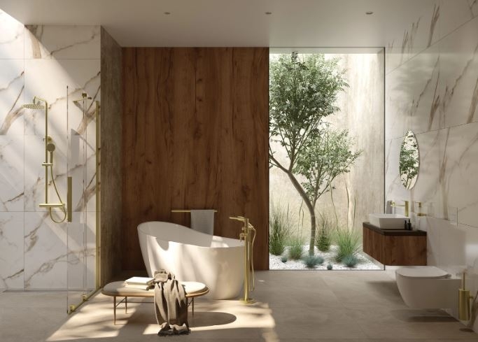 Акриловая ванна, DEANTE ARNIKA отдельностоящая, асимметричная - 170 см