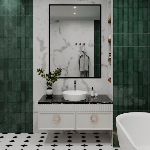 Умывальник Wellsee Cromulent 43*43