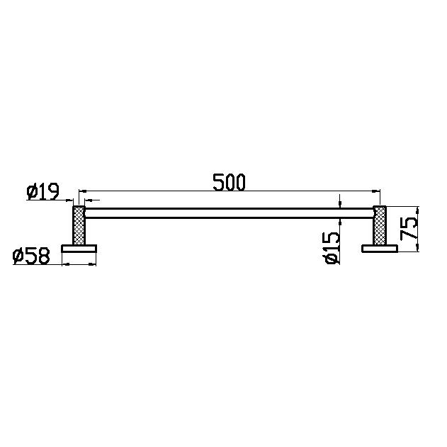 Держатель для полотенца BOHEMA UNO 