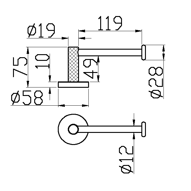 Держатель туалетной бумаги BOHEMA UNO 