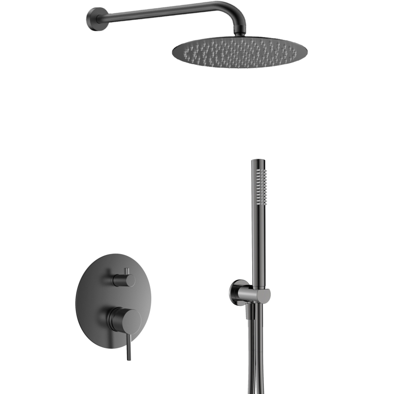 Душевая система скрытого монтажа Душевая система AQUAme Siena Slime, графит