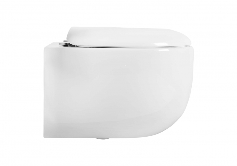 Унитаз подвесной безободковый Aquatek АЛЬТАИР 530*395*340 с сиденьем Soft Close