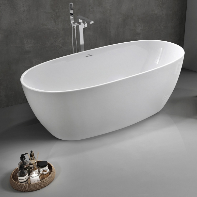 Акриловая ванна ABBER 170*80 см белая