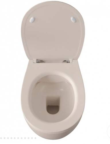 Подвесной унитаз Allen Brau Fantasy  с сиденьем в комплекте, бежевый 51*36