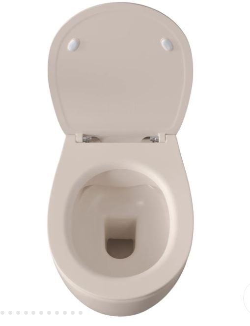 Подвесной унитаз Allen Brau Fantasy  с сиденьем в комплекте, бежевый 51*36