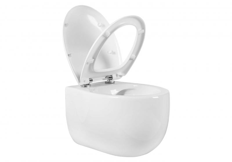 Унитаз подвесной безободковый Aquatek АЛЬТАИР 530*395*340 с сиденьем Soft Close