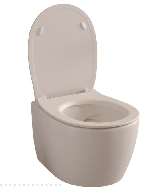 Подвесной унитаз Allen Brau Fantasy  с сиденьем в комплекте, бежевый 51*36