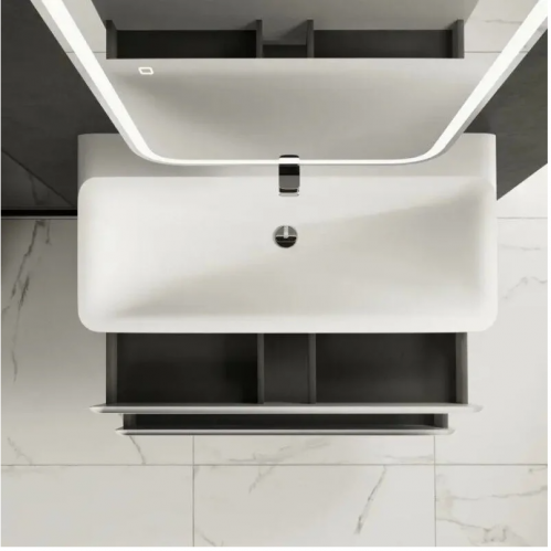 Комплект мебели AQUAme S4 100 + Раковина Solo 100, 100x45