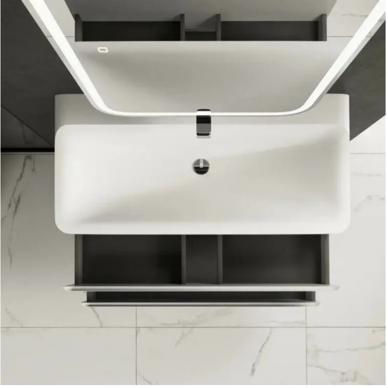 Комплект мебели AQUAme S4 100 + Раковина Solo 100, 100x45