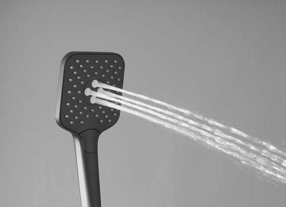 Душевая система Vincea Next  с термостатом графит