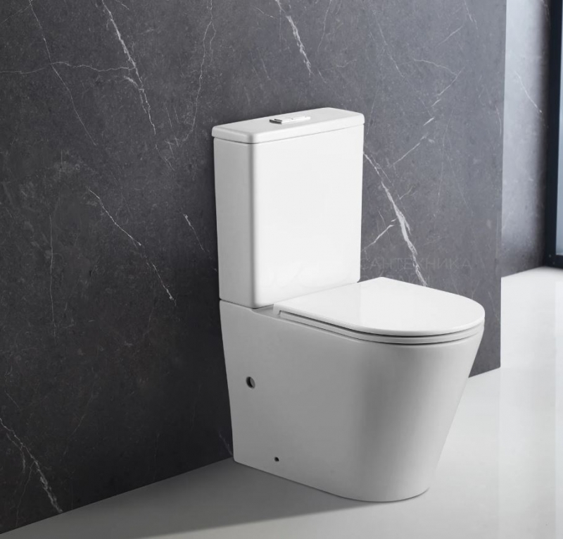 Напольный унитаз Terminus Аврора безободковый c торнадо