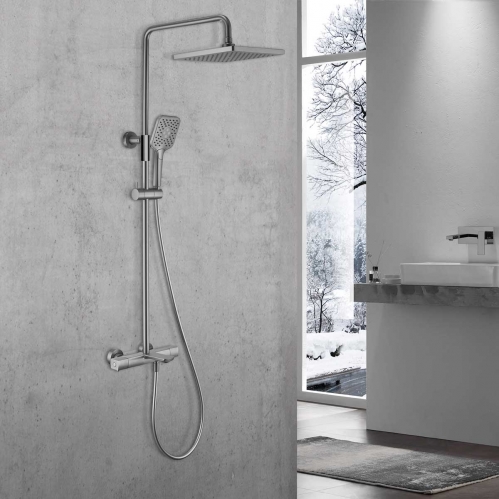 Душевая система Vincea Next  с термостатом графит