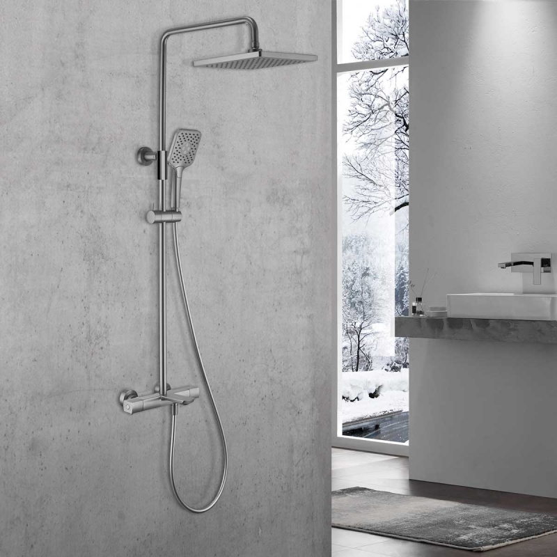 Душевая система Vincea Next  с термостатом графит