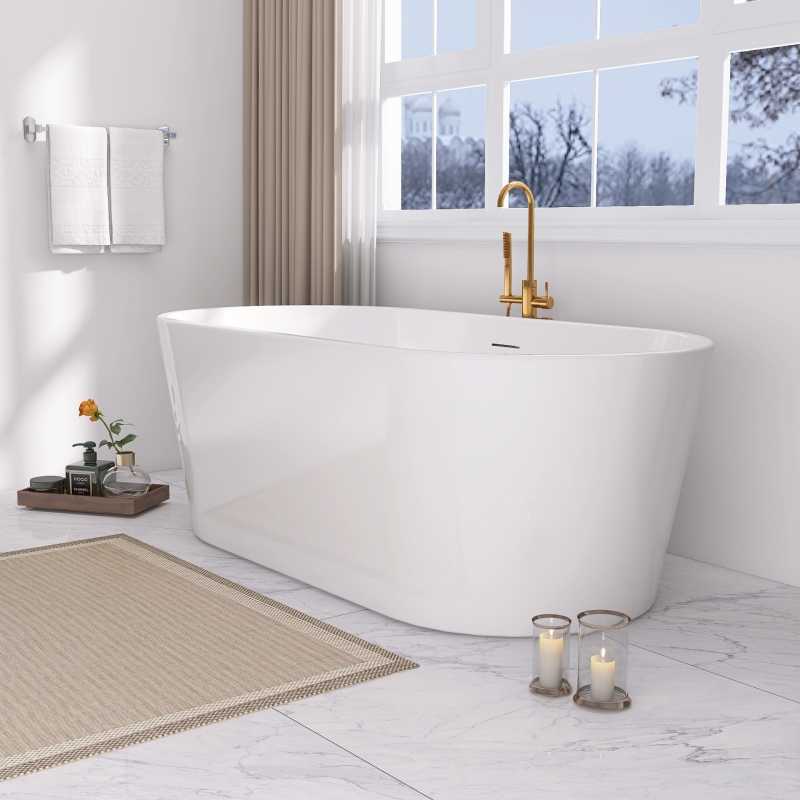 Акриловая ванна ABBER 170*80 белая