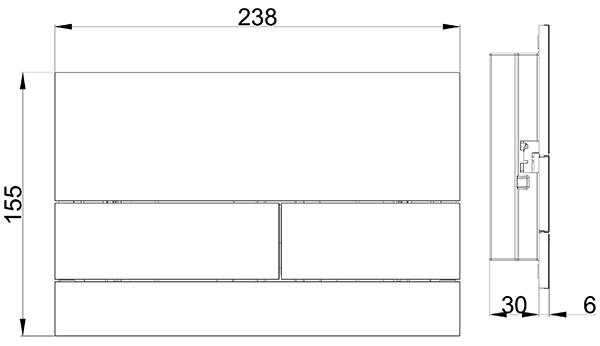 Комплект инсталляции для унитаза AQUAme c vметаллической кнопкой смыва
