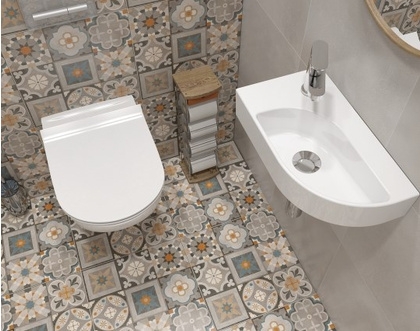 Умывальник Cameo 45*25 см белый правый