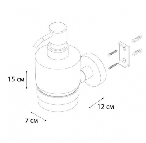 Дозатор жидкого мыла Fixsen Comfort Gold, цвет золото брашированное