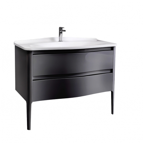 ТУМБА С УМЫВАЛЬНИКОМ Belux АНЖЕЛО Н 110-02 черный