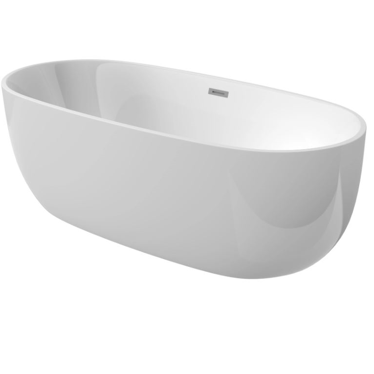 Акриловая ванна, DEANTE ALPINA  отдельностоящая, овальная - 170 см